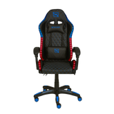 Silla Gamer Necnon Rgb Ngs-01 Foam Cojín Lumbar Y Cabeza Negro Con Azul - Nbsgr122rg